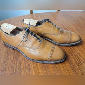 Allen Edmonds for Brooks Brothers tan captoe oxfords